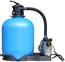 OKU 300700 Bali Sandfilteranlage mit Aqua Vario Plus Pumpe, 14m³/h bei 6m, Ø 500mm, 6-Wege-Ventil, 230V, blau