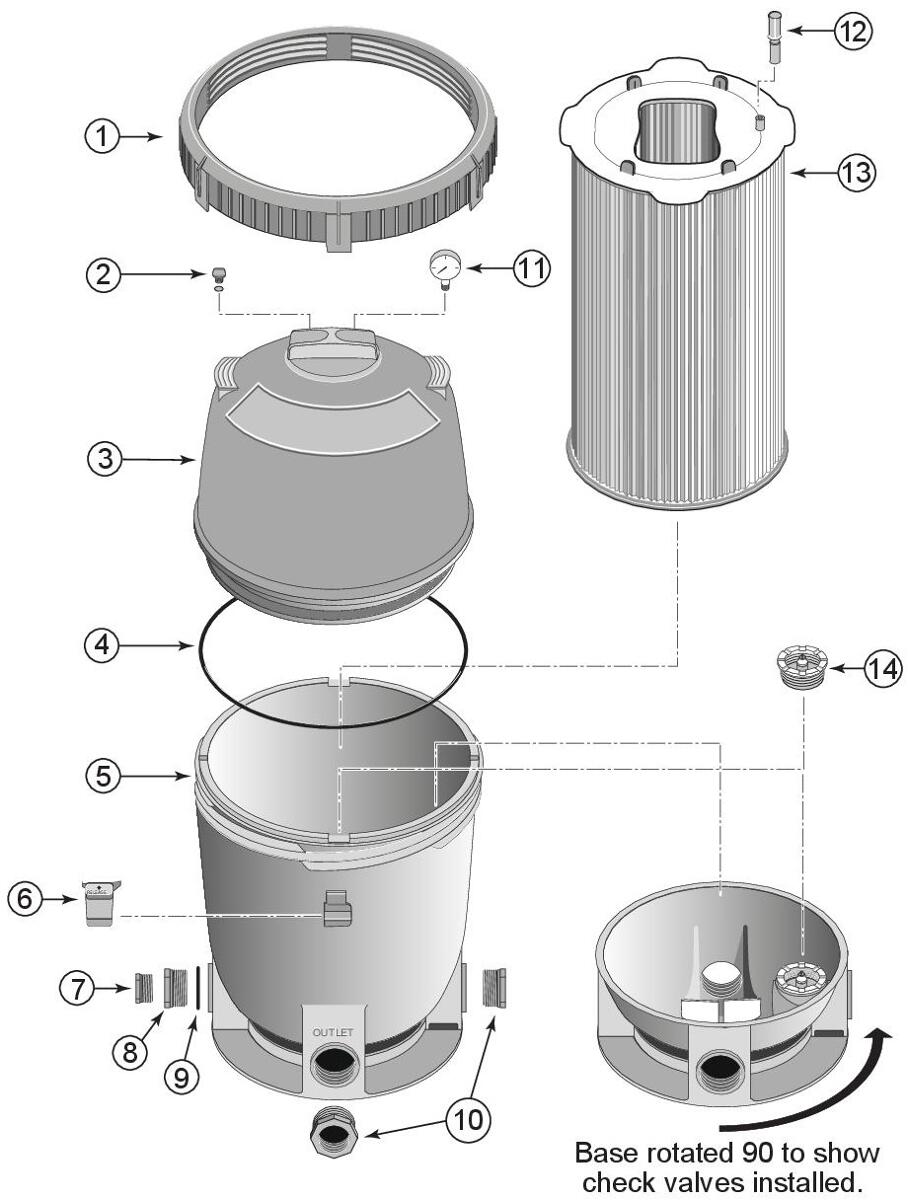 Pentair Ablassstopfen für Filterkessel PLM System 2