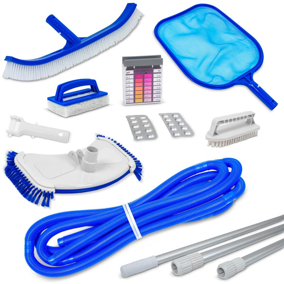 Trend Pool Super Set Bodensauger mit Tablettentester, 7-teilig