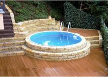Trend Pool Ibiza Stahlwand-Pool, 350x120cm, rund, Poolfolie 0,8mm, Easy Change Handlauf, Sandfilter, weiß