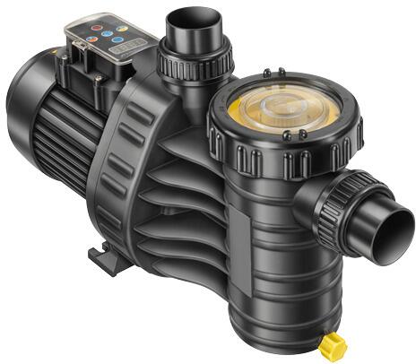 Aqua Technix Aqua VARIO Plus Poolpumpe, selbstansaugend, frequenzgesteuert, 14m³/h bei 6m, 0,65kW, 230V, schwarz