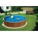 BWT myPool Splash Stahlwand-Pool, rund, Sandfilter, Stahlrohrleiter, Holzoptik