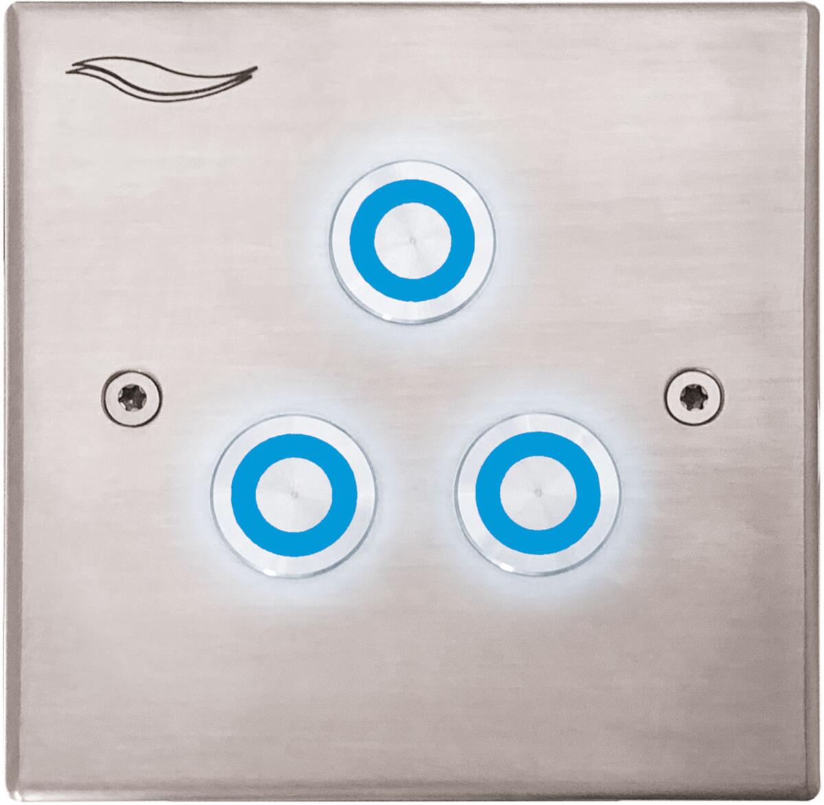 Behncke Piezo-Bedienteil für Gegenstromalagen in VA-, Fliesen- und GFK-Becken