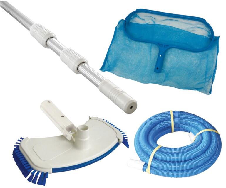 Interline Pro Reinigungszubehörsatz für Schwimmbäder, blau/weiß