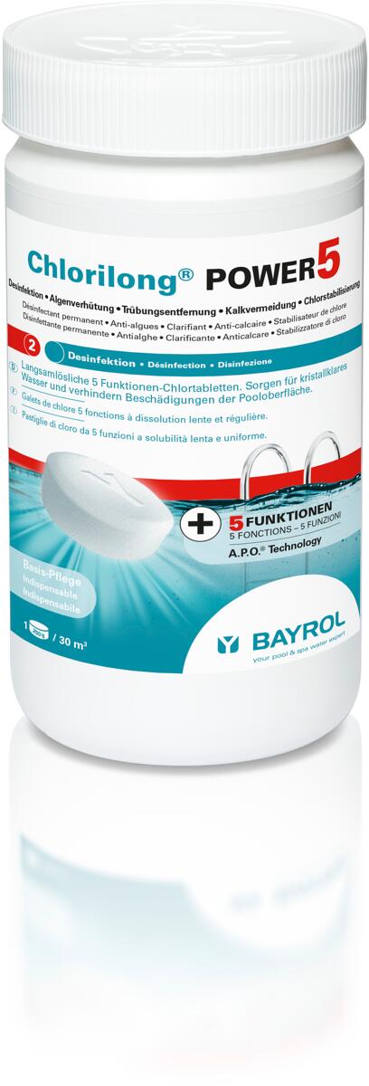 Bayrol Chlorilong Power5 250g Chlortabletten, 1,25kg
