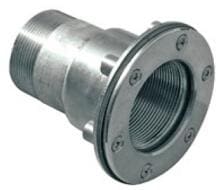Vagner Pool Wanddurchführung, 1½" x 1½" Innen, Länge 250mm, Edelstahl