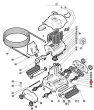 Hayward Ring-Achsen Set Poolroboter eVac Pro XL, 2 Stück