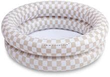 Swim Essentials Checkmate Baby Pool Planschbecken, 60x60x15cm, beige