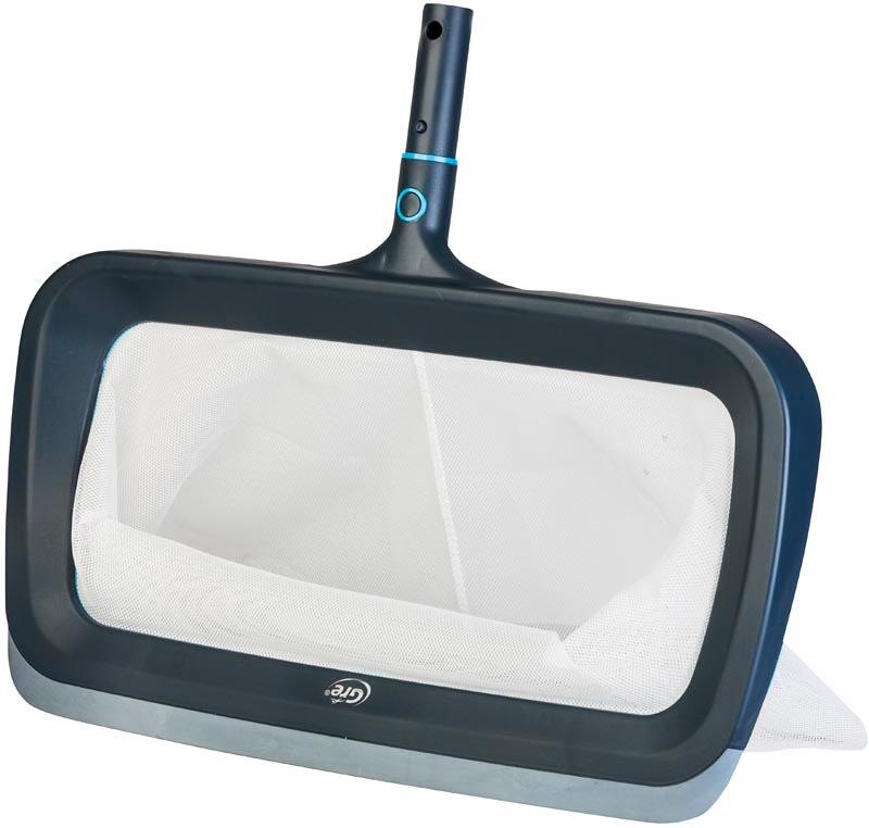 Gre Graphite Pool Bodenkescher für Poolreinigung, tief, Easy-Clip System, grau