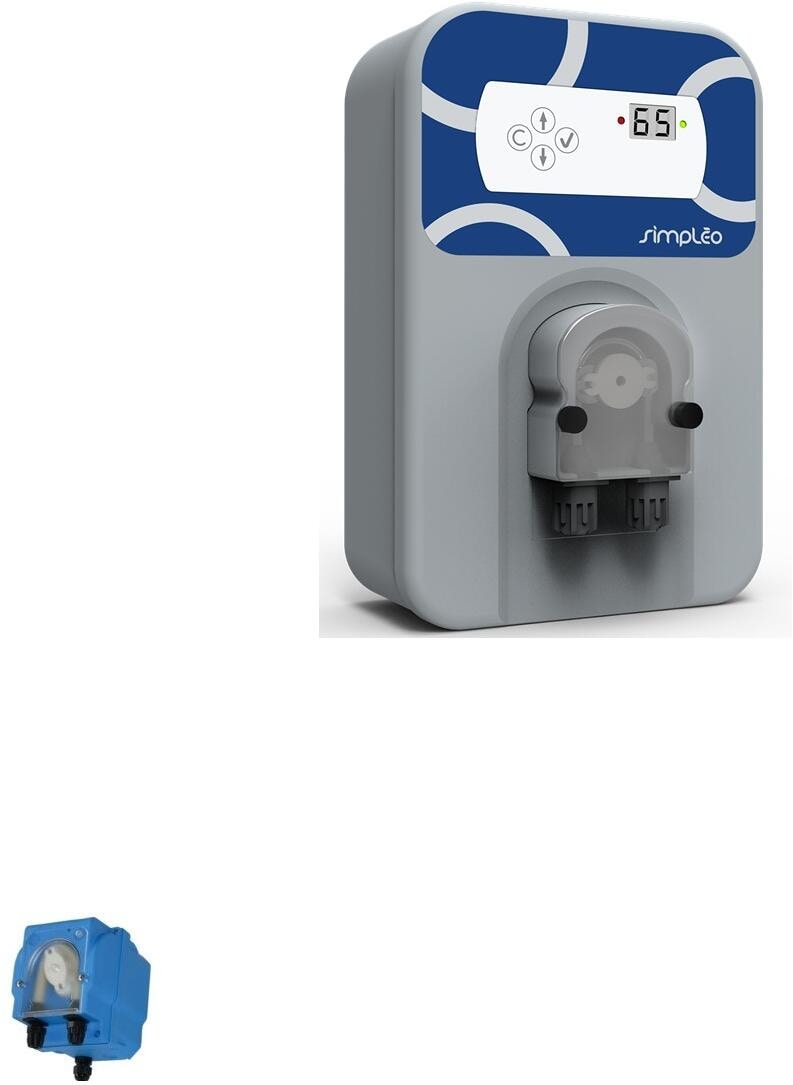 Nextpool Simpleo Dosing RX Wasseraufbereitungssystem Chlor Mess-Dosieranlage, 1,8l/h