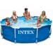 Intex 28202GN Metall Frame Pool, 305x76cm, rund, Kartuschenfilter, blau