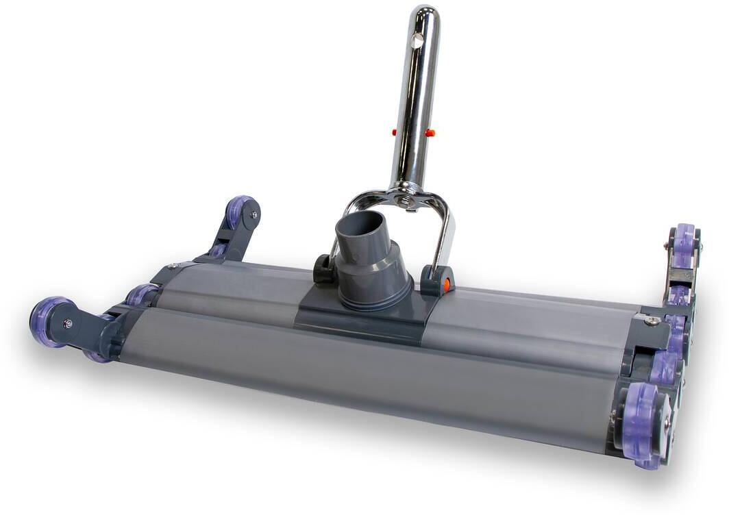 Trend Pool Poolsauger Bodensaugerdüse Reinigungsbürste, faltbar, ca. 45cm, Aluminium