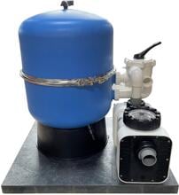 OKU 400602-16 Hawaii Sandfilteranlage mit Speck Badu Delta Pumpe, 9m³/h bei 8m, Ø 500mm, 6-Wege-Ventil, 230V, blau