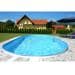 Waterman Exklusiv Stahlwand-Pool, oval, Einhängebiesen, Einhängebiesen, weiß