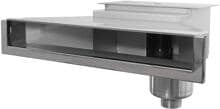 Peraqua Ocean High 500 Pro Hochwasserstandsskimmer, 460mm breit, Edelstahl V4A, silber