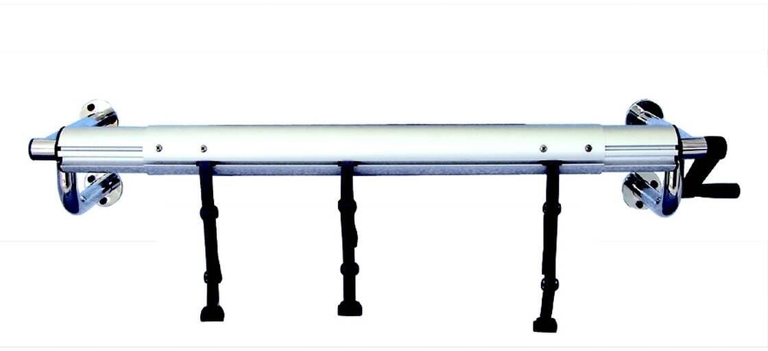 Trend Pool Aufrollvorrichtung komplett, 410-570cm, Flanschmontage, Wandmontage, Edelstahl