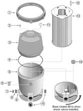 Pentair Rückschlagventil für Sta-Rite System 2 Filterbehälter