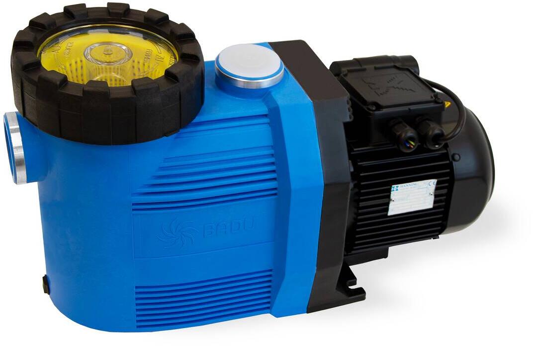 Speck Badu Prime 15 Filterpumpe, selbstansaugend, 15m³/h bei 8m, 0,9/0,75kW, 400V, blau