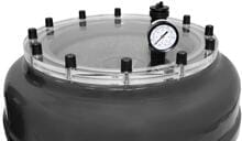 Trend Pool Schauglasdeckel für GFK Filterkessel HSF-4 Plus/HSF-6 Plus, 1/2", inkl. Entlüftungsventil, transparent