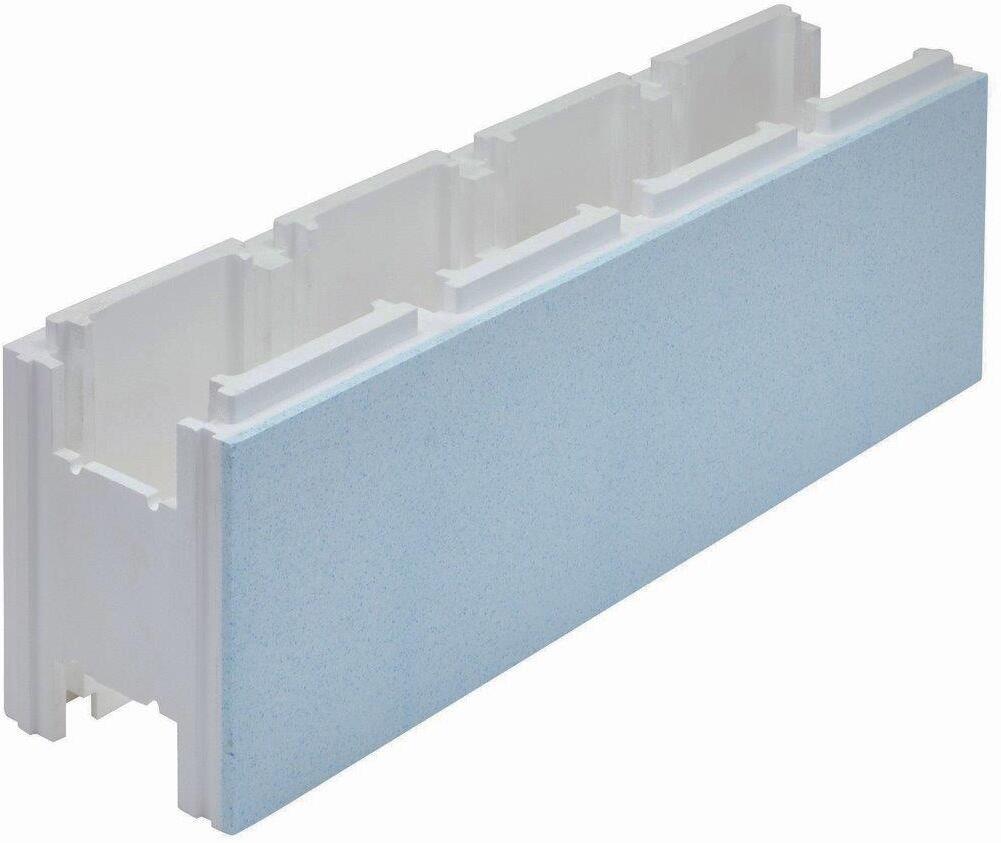 Vagner Pool Power S Styroporstein-System, Normalstein, 100x25x30cm, EPS 25/80, weiß