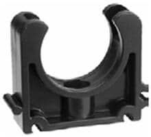 Rohrklemme Rohrschelle, ohne Bügel, Ø 20mm, Kunststoff, schwarz