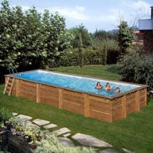 Gre Mint Holzpool Set, 1010x418x146cm, rechteckig, Sandfilteranlage