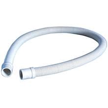 OKU Kabelschutzrohr flexibel mit Gewindeanschluss für Poolbeleuchtung, Länge 1m, weiß