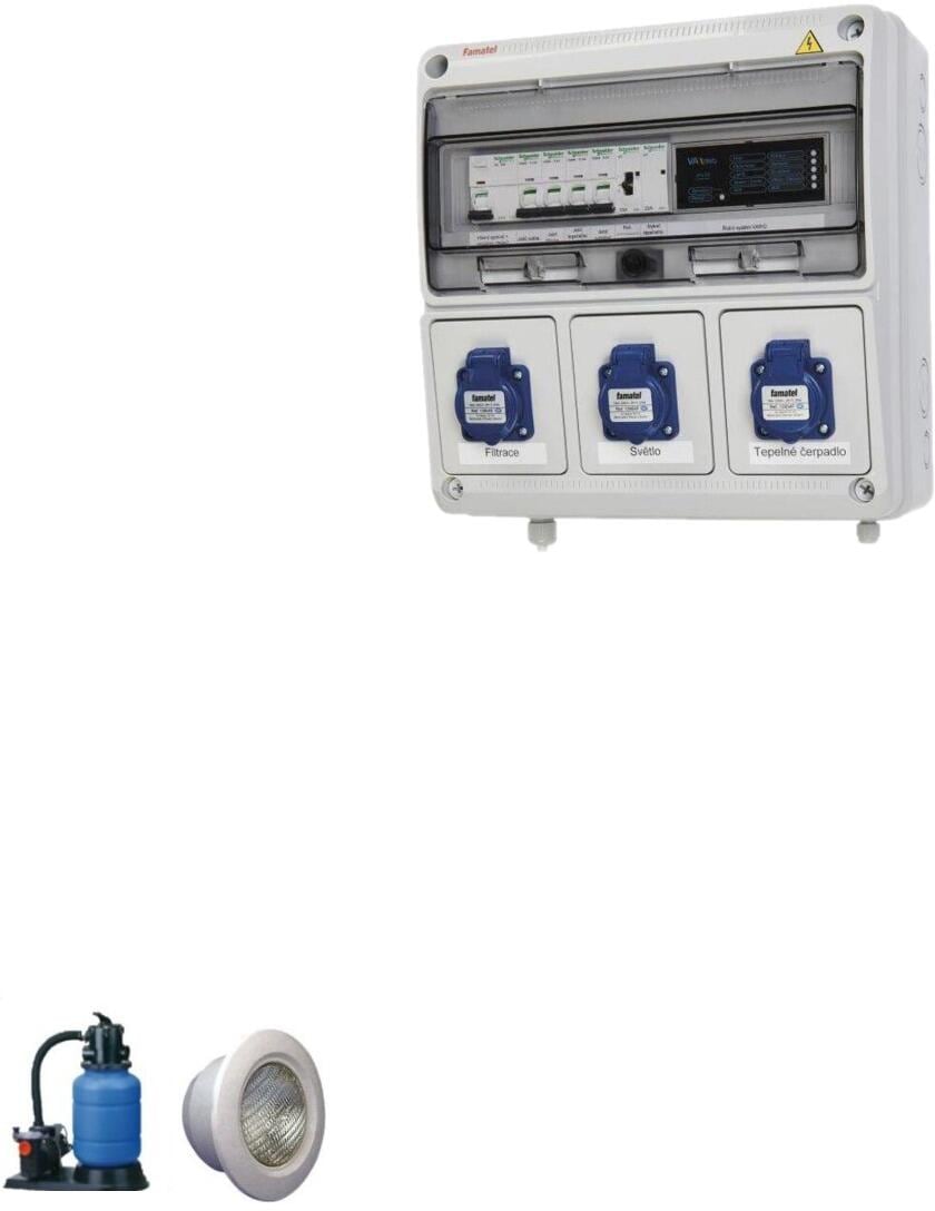 Vagner Pool VArio F1S Elektro-automatische Steuerung Filteranlage 230V, Beleuchtung
