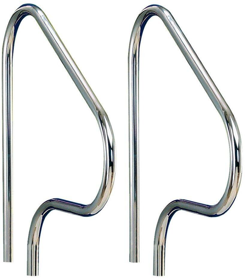 Griffbogen 136cm, Treppenhandlauf mit Ankerhülsen, Edelstahl AISI 316