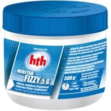 hth Minitab Fizzy 5g Chlortabletten zur Wasseraufbereitung, stabilisiertes Chlor, 0,5kg