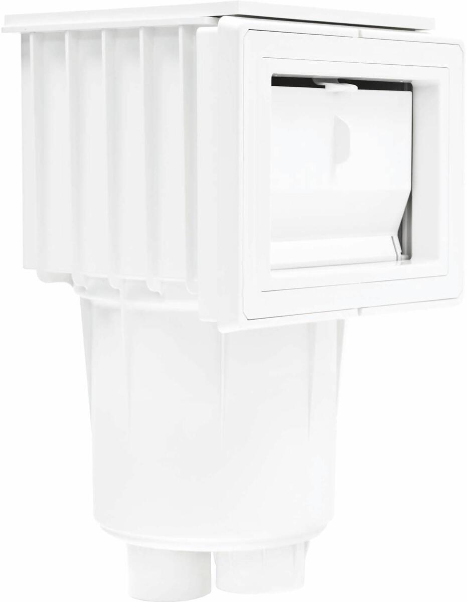 Chemoform Mini ABS-Einbauskimmer für Styroporbecken inkl. Flanschset und Blende, 250mm, weiß