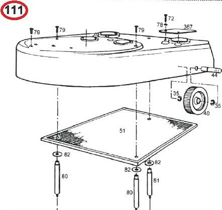 Meranus Radachse für Robby G3 Poolreiniger