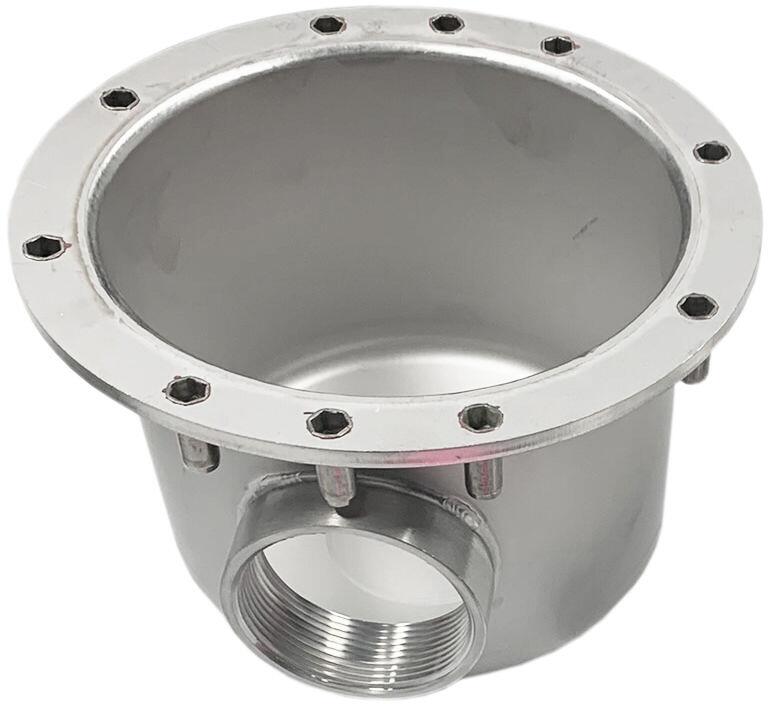 Behncke Bodenablauf-Topf Gehäuse Typ 190, 2" IG, Edelstahl