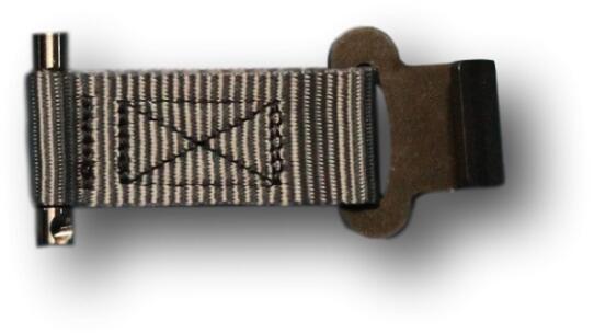 BAC Pool Abspannung mit Haken für Rollschutz, hellgrau