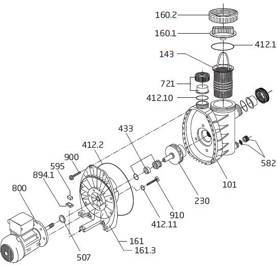Speck O-Ring für Gehäusedeckel der Poolfilterpumpe Badu Magic und Magic II