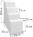Trend Pool Trendstone Styroporpool Basis Set, rechteckig, EPS40, Innenhülle, Treppe Variofit 58 links, Sandfilteranlage