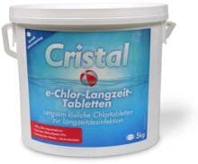 Cristal e-Chlorlangzeittabletten, 200g Tabletten, Dose, 5kg