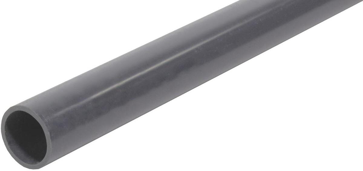 Poolrohr für Poolverrohrung, Ø 250mm, Länge 100cm, PN10, PVC, grau