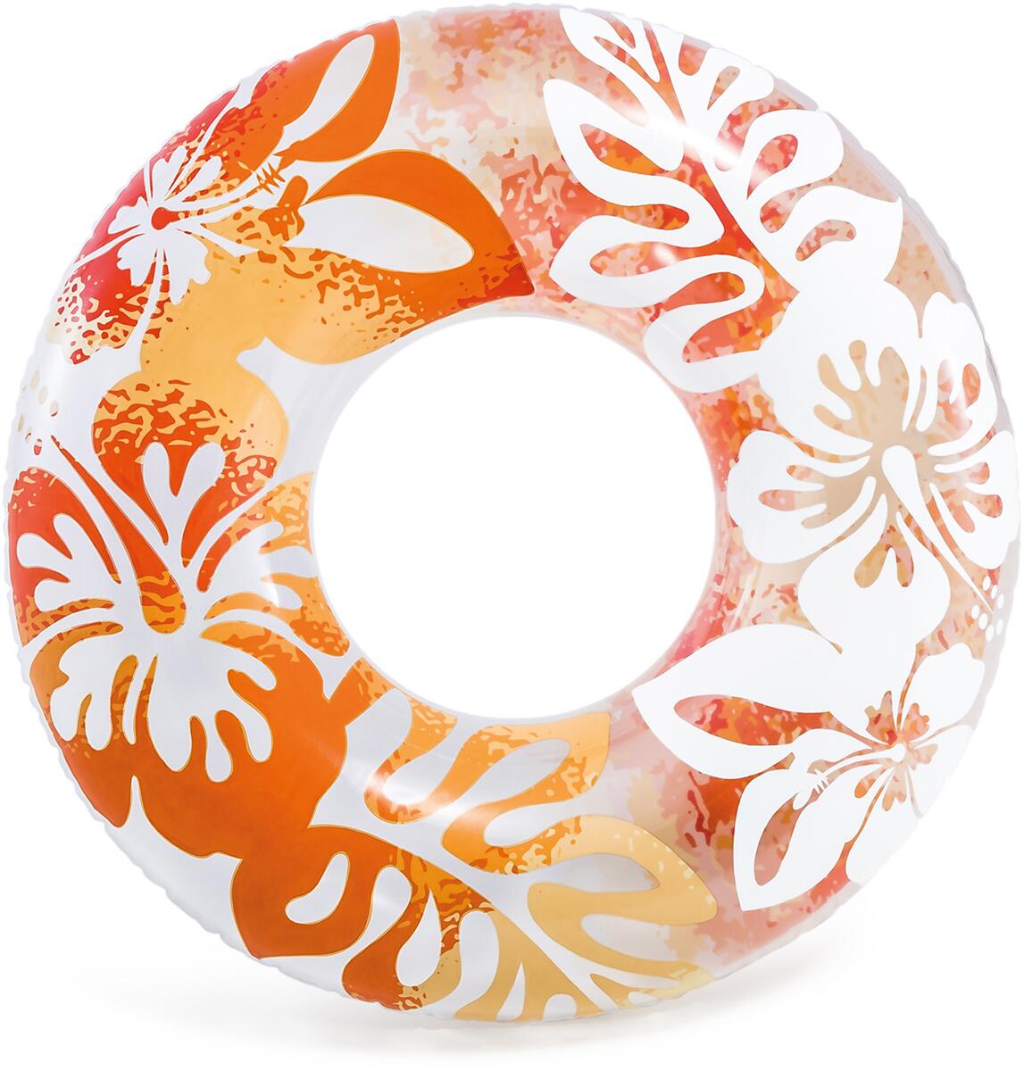 Intex Clear Tropical Schwimmring ab 9 Jahre, orange