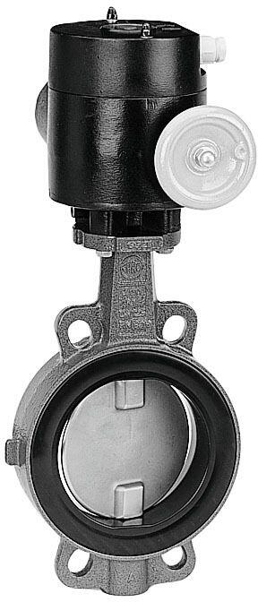 Ebro Absperrklappe mit Stellantrieb, elektrisch, Ø 125-140mm, PVC