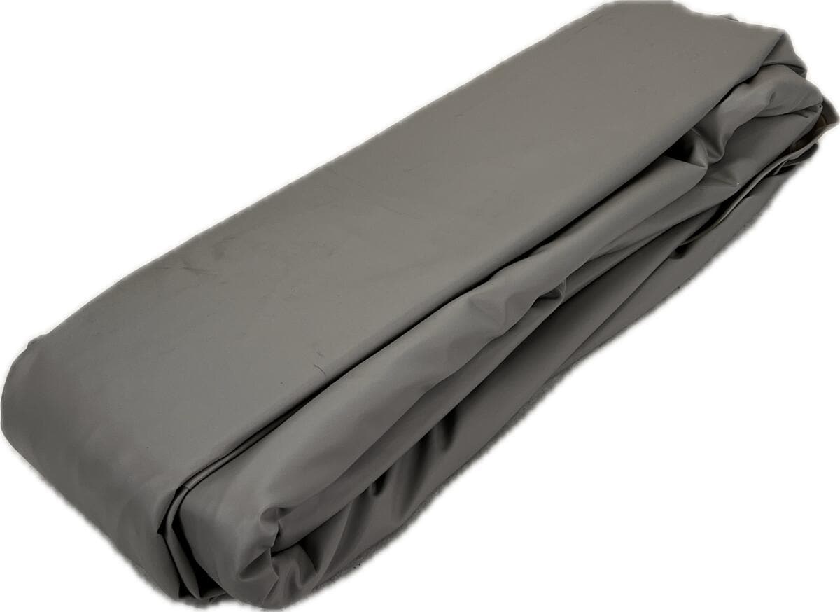 BWT 01474 Poolfolie für Rechteckbecken, Keilbiese, Stärke 0,8mm, 300x600x150cm, Eckausbildung, grau