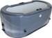 NetSpa Järvi Eisbad, 170x92x67cm, 2 Personen, 330 Liter, inkl. Abdeckung, hellgrau