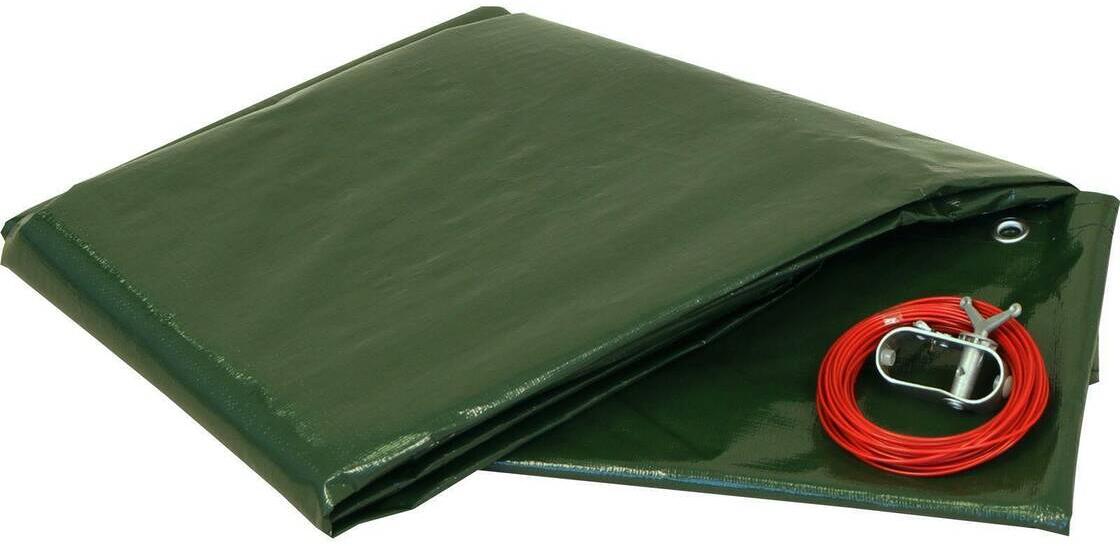 Trend Pool Winterabdeckung, oval, 650x420cm, 180g/m², grün