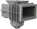 MTS Skimmer V20 ABS Einbauskimmer für Folienbecken mit Messeingeinsätzen, 200x150mm, grau