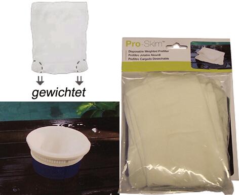 Kokido Pro Skim Feinfilter für Skimmerkörbe, Standard, 12 Stück