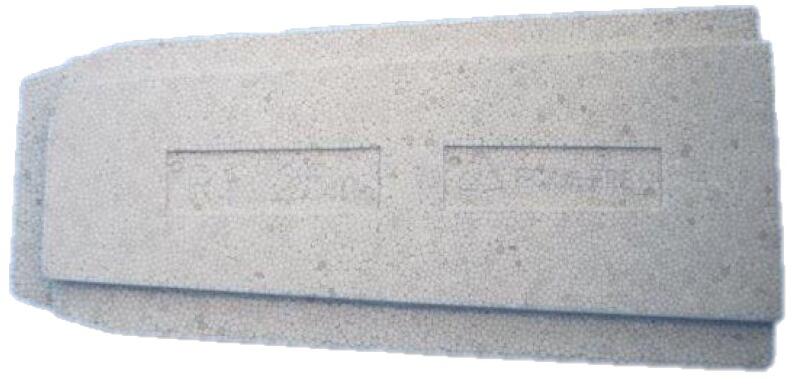 Future Pool Power S Styroporstein-System, Aufspreizkeil, Radius 125cm, EPS 25, grau gesprenkelt