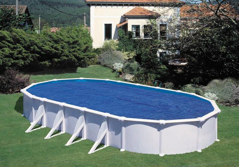 Gre Solarabdeckplane, oval, 810x470cm, 180μ, blau