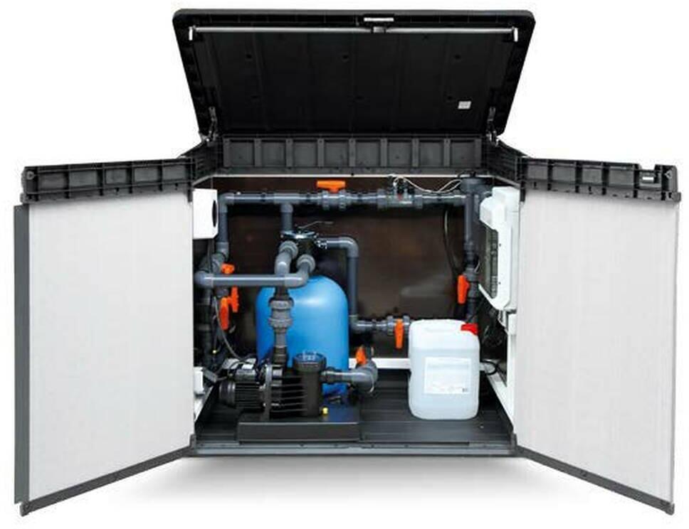 Trend Pool Technikbox mit Filteranlage und Poolpumpe