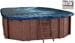 Interline Winterabdeckung Holzpool, oval, 460x285cm, ohne Netz, blau