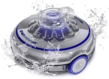 Gre RBR75 Wet Runner Plus Poolreinigungsroboter für Schwimmbecken bis 50m², akkubetrieben, grau/blau